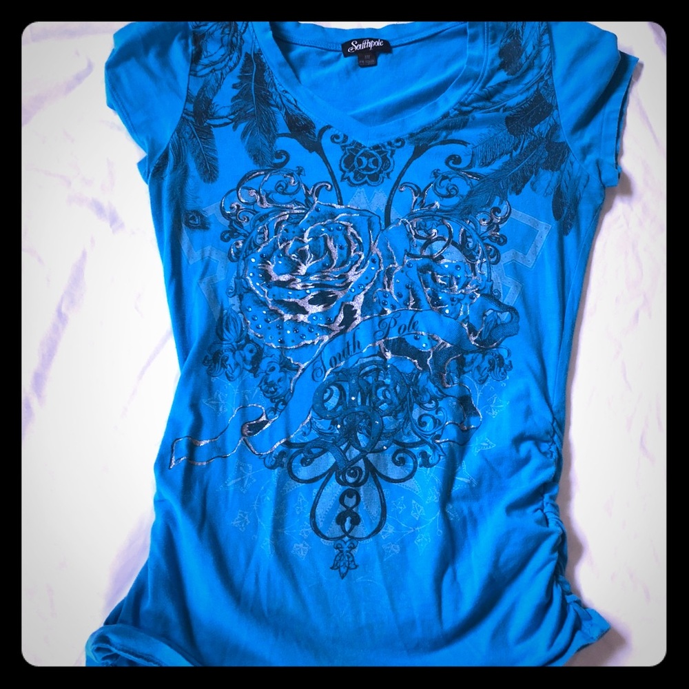 Blue Southpole tee